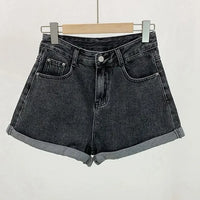 Ins Shorts Women Denim Vintage Summer Basic Simple All-match Hot Sale High Waist Leisure Ulzzang Ladies Streetwear Chic Classic