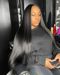 30 40 Inch Bone Straight Lace Human Hair Front Wigs 13x6 13x4 Hd Transparent Lace Frontal Wig 210 Density Lace Wigs For Women