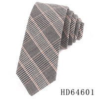 Cotton Skinny Tie For Men Women Casual Plaid Neck Tie For Party Business Wedding Neckties Adult Suit Slim Neck Ties For Gifts