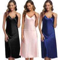 Summer Nightdress Ruffles Lady Nightwear Nightgown Satin Spaghetti Straps Skirt Intimate Lingerie Sexy Home Clothes Bathrobe