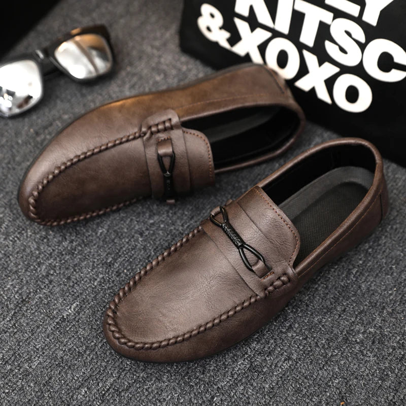 YRZL Mens Summer Shoes Breathable Loafers Lightweight Casual Shoes for Non Slip Walking Shoes Fashion Slip On Sneakers Big Size