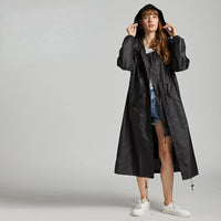 Fashionable Extended Full Body Care Adult Couple Raincoat Outdoor Walking Trench Coat Style Raincoat