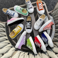 5058Fashionable Spring and Autumn Breathable Children's Canvas Shoes Soft Sole Boys and Girls' Shoes Versatile Children's Cloth