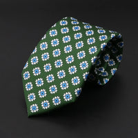 New High Quality Soft Silk Ties 51Colors Fashion 7.5cm Geometric Pattern Necktie For Men Wedding Business Meeting Suit Gravata