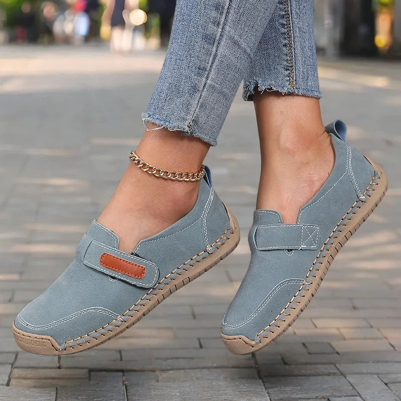Women's Suede Loafers 2025 Casual Flat Shoes Comfortable Slip on Shoes Luxe Designer Schoenen Da Size 36 43aut É Tenis Feminino