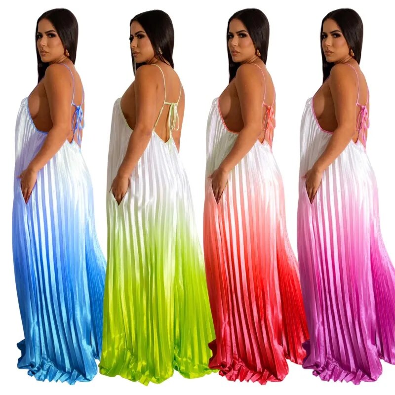 Dress For Beach Bath Exits Women Cover Up Wear Suit Sling Backless Legged Pants JumpSuit Ramp Solid Spandex Outwear Summer