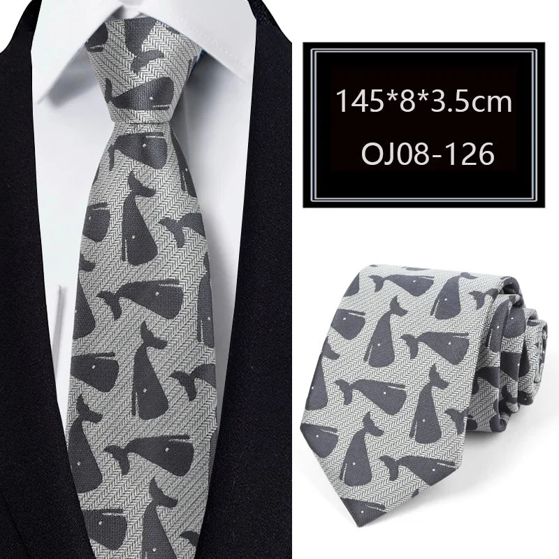 Luxury 56 Colors New Men's Tie Classic Floral Stripe Plaid 8cm Jacquard Neck Tie Necktie For Men Business Wedding Party