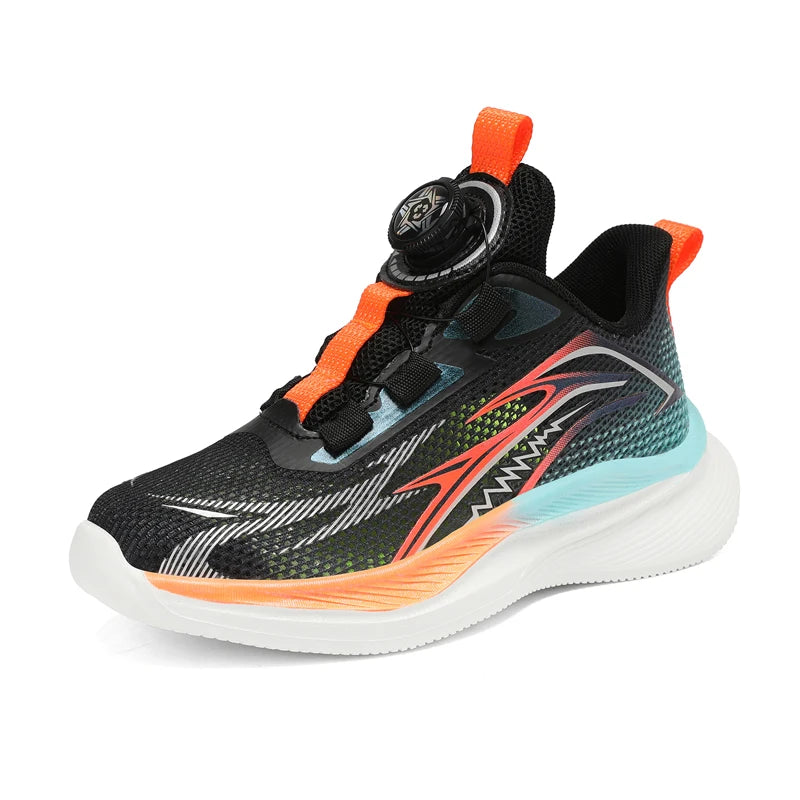 Childrens Sports Shoes Summer Mesh Casual Breathable Anti Slip Student Running Shoes Outdoor Training Elastic Fitness Shoes Kids