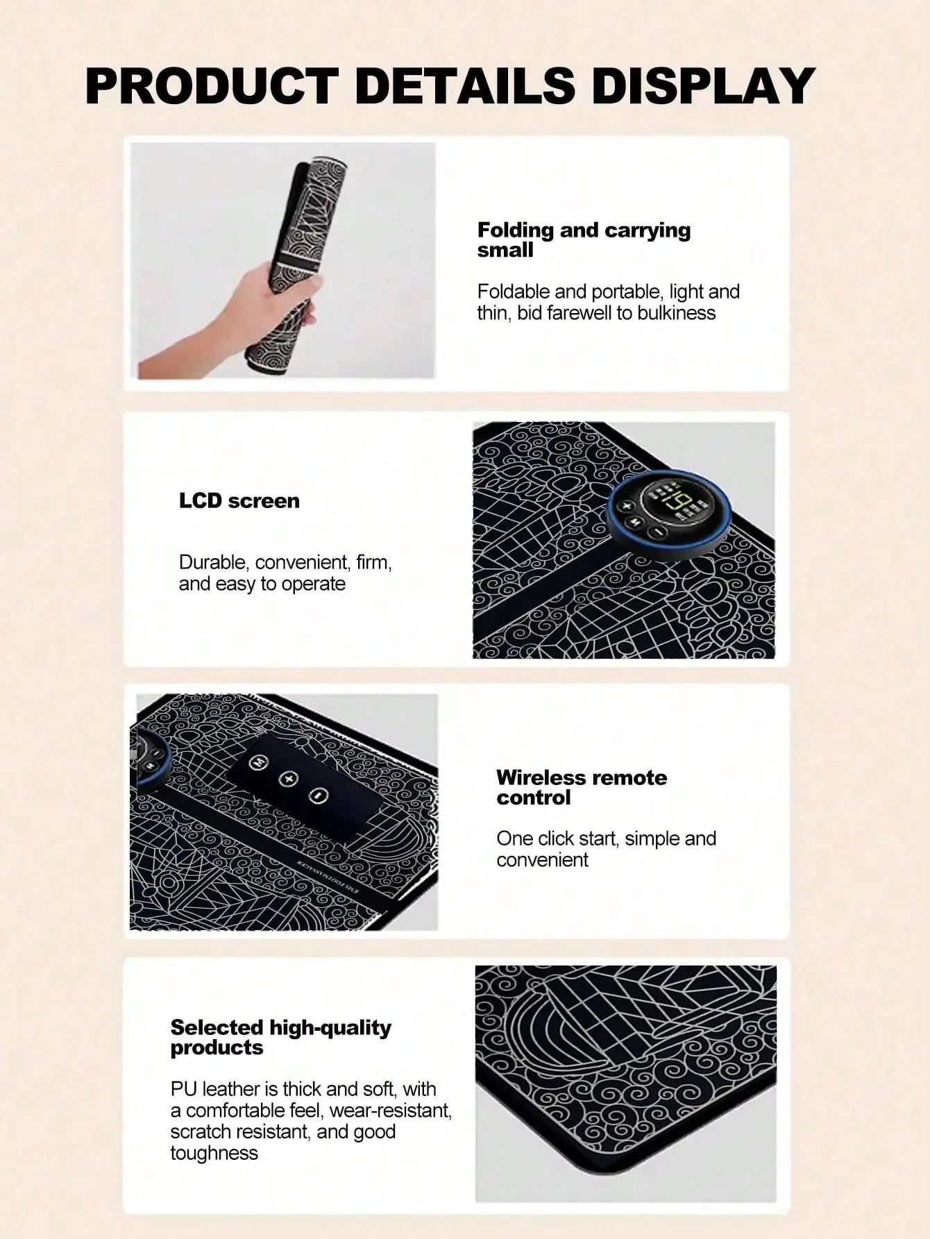 Foot Massager EMS Foot Massage Pad Pulse Fully Automatic Foot Pressing Device