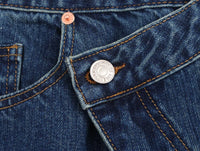 Woman Jeans Pants 2025 Spring High Waist Wide Leg Straight Fit Blue Casual Vintage Versatile Daily Streetwear Denim Jeans