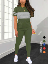 Women's Summer Casual  Set Fashionable Comfortable Ensemble Ladies Clothing Outfit