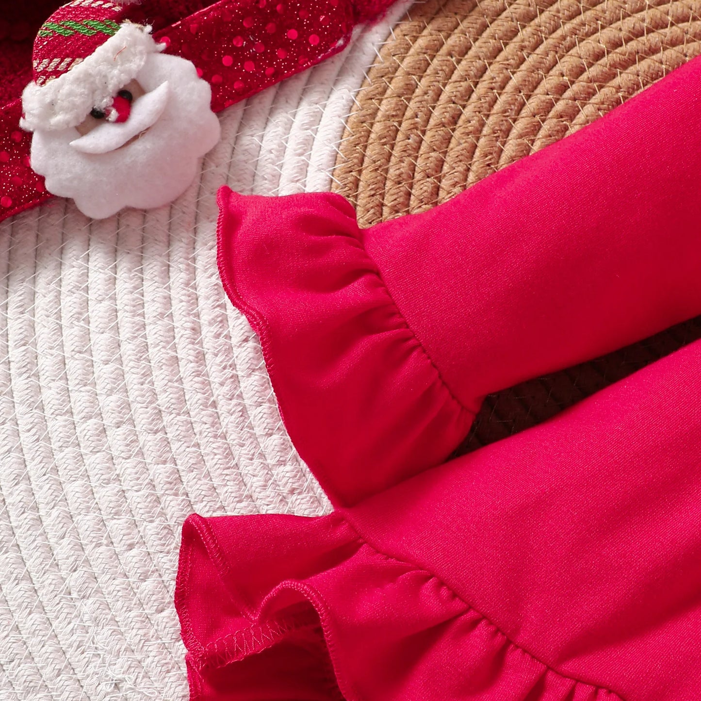 Baby Spring Autumn Clothers Girls Christmas Embroidered Clothes T With Striped Flared Pants Set Fashionable Casual Girl Clothing