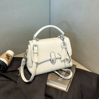 Ladies Vintage Crossbody Bag Small Pu Leather Handbag Retro Design Everyday Shopping Dating Commute Bag