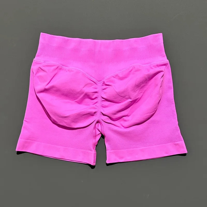 Gym Shorts Women Fitness Sports Biker Shorts High Waist And Waist Tightening Yoga Shorts Workout Scrunch Butt Seamless Leggings
