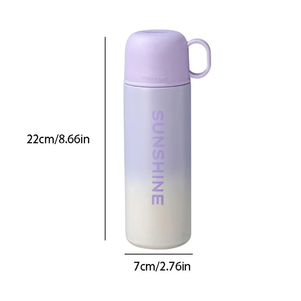 Portable Stainless Steel Insulation Cup 500ml Large Capacity Water Bottle Fashion Coffee Mug Hot Cold Drinks