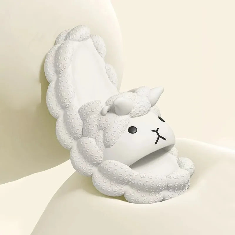 Sheep Slippers Cute Women Summer Soft Sole Indoor Outdoor Non Slip Cozy House Flip Flops Casual Comfortable Trendy couple Shoes
