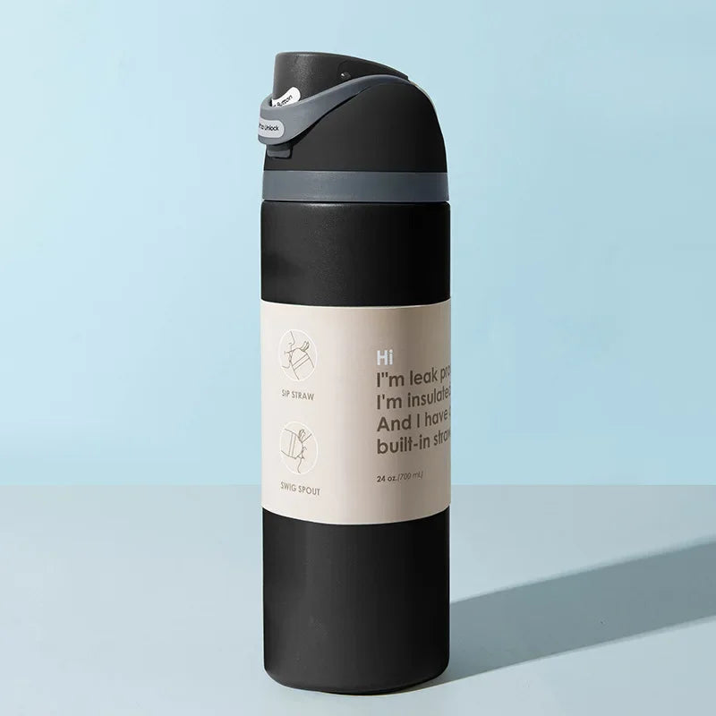 Hot-selling Stainless Steel Insulated Cups Large-capacity Portable Hand-held Sports Water Cups Car-mounted Handle Insulated Cups