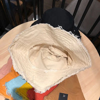 Fashion Foldable Burrs Bucket Hatsfor Women Men Beach Sun Visor UV Protection UPF 50+ Sun Hat Summer Large Wide Brim Panama Bob