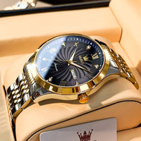 OLEVS Men Mechanical Watch Top Brand Luxury Automatic Watch Sport Stainless Steel Waterproof Watch Men relogio masculino