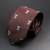 New Design Wedding Men Tie Green Wine Red Paisley Flower Animal Neckties Men Business Dropshipping Groom Collar Accessories Gift