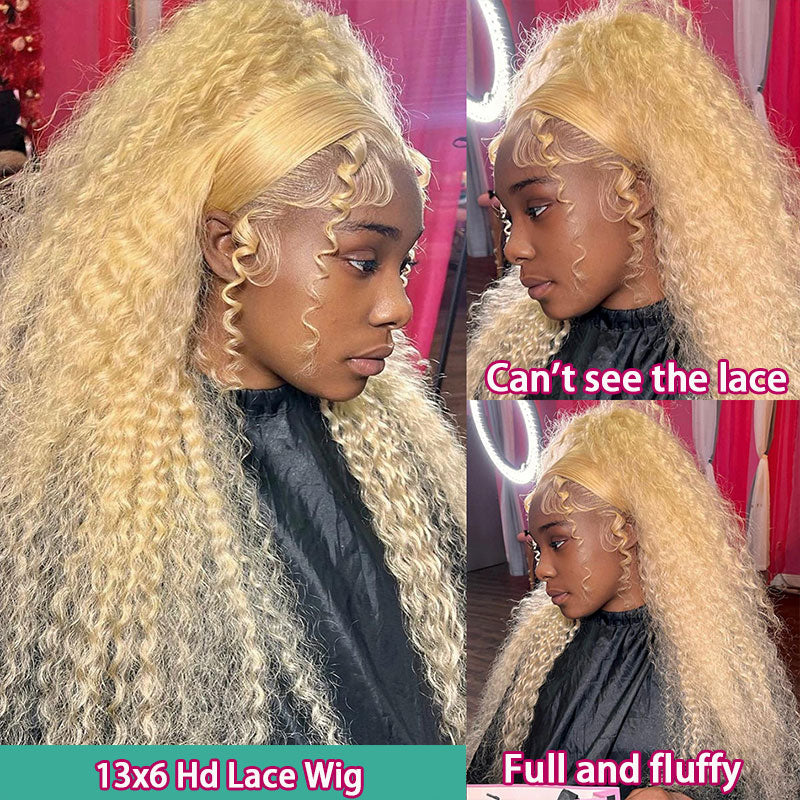 613 Hd Lace Frontal Wig 13x6 Water Wave Lace Front Wigs Human Hair For Black Women Blonde Colored Curly 13x4 Loose Deep Wave Wig