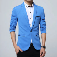 Men's Smart Casual Suit Blazers Slim Fit Sport Coat Fashion Formal Dress Groom Marriage Suit Coat Spring Autumn Outwear
