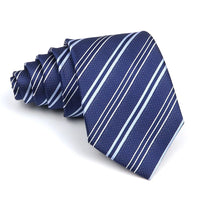 New Striped Tie Men's 8cm Ties Business New Year Gift Classical Necktie Office Accessories Men Costume Daily Wear Wedding Party