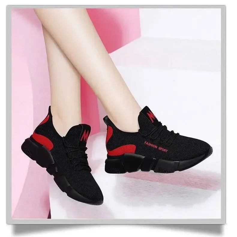 Tenis Feminino 2025 Women's Vulcanize Shoes Outdoor Breathable Air Mesh Fitness Fabric Sock Sneakers Female Chaussures Femme