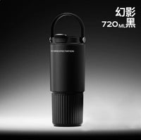 Stainless Steel Insulated Tumbler - 40 Oz, Leakproof / BPA-Free, with Handle and Car Cup Holder - Ideal for Outdoor Coffee