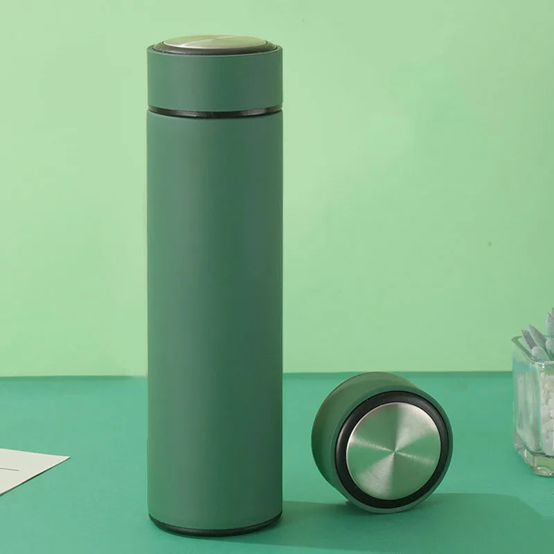 500ML Stainless Steel Thermos Cup With Strainer Leakproof Thermal Cup Home Vacuum Flasks Coffee Cup Milk Mug Long-lasting Heat