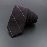 High Quality Plaid Striped Cotton Handmade Tie Men Necktie Narrow Collar Slim Casual Ties Business Party Suit Accessories Gift