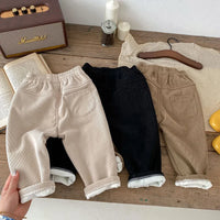 MILANCEL 2024 Spring Autumn Solid Kids Boys Straight Pants Fashion Children Clothing Trousers Brief Jeans for 1-6 Years
