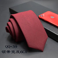 Mens Ties 6cm Classic Cotton Handmade Skinny Neck Ties for Men Striped Narrow Collar Slim Cashmere Tie Casual Plaid Tie For Man