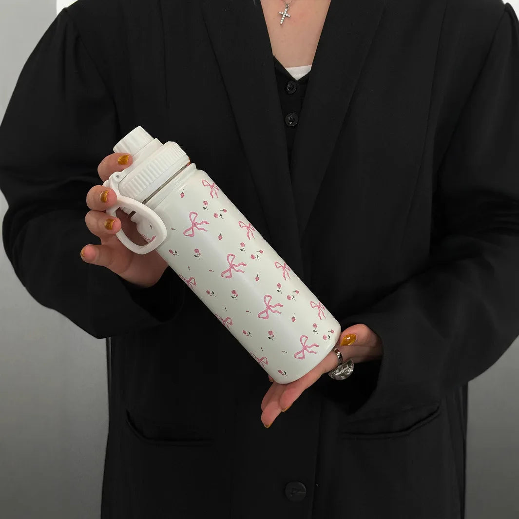 600ml Stainless Steel Insulated Cup, Heat Resistant Drop Proof Design, Perfect Gift for Valentine's Day Christmas Birthday