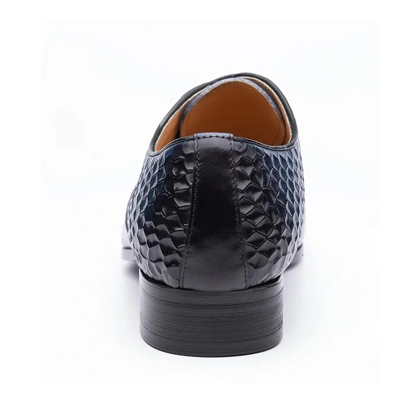 Factory Wholesale Men Leather Shoes Luxury Dress Office Wedding Party Suits Matching Footwear Handmade Fashion Business Man shoe