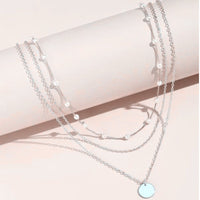 Trendy Heart Shaped Pendant Necklace Opal Chain Shiny Women 2023 Temperament Jewelry Choker Necklace Wedding Jewelry Gifts