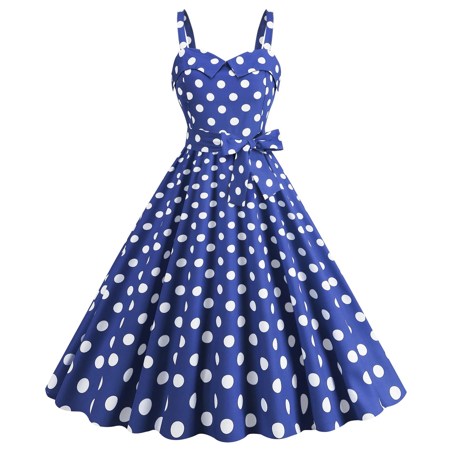 Elegant Women Pink Polka Dot Dress Summer Robe Hepburn 1950s 60s Vintage Sexy Halter Rockabilly Retro Party Dresses 2026 Vestido