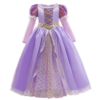 Girl Elsa Anna Dress Princess Costume Snow Queen Dress Baby Halloween Ariel Carnival Clothes Kids Cosplay Clothes Party Clothing