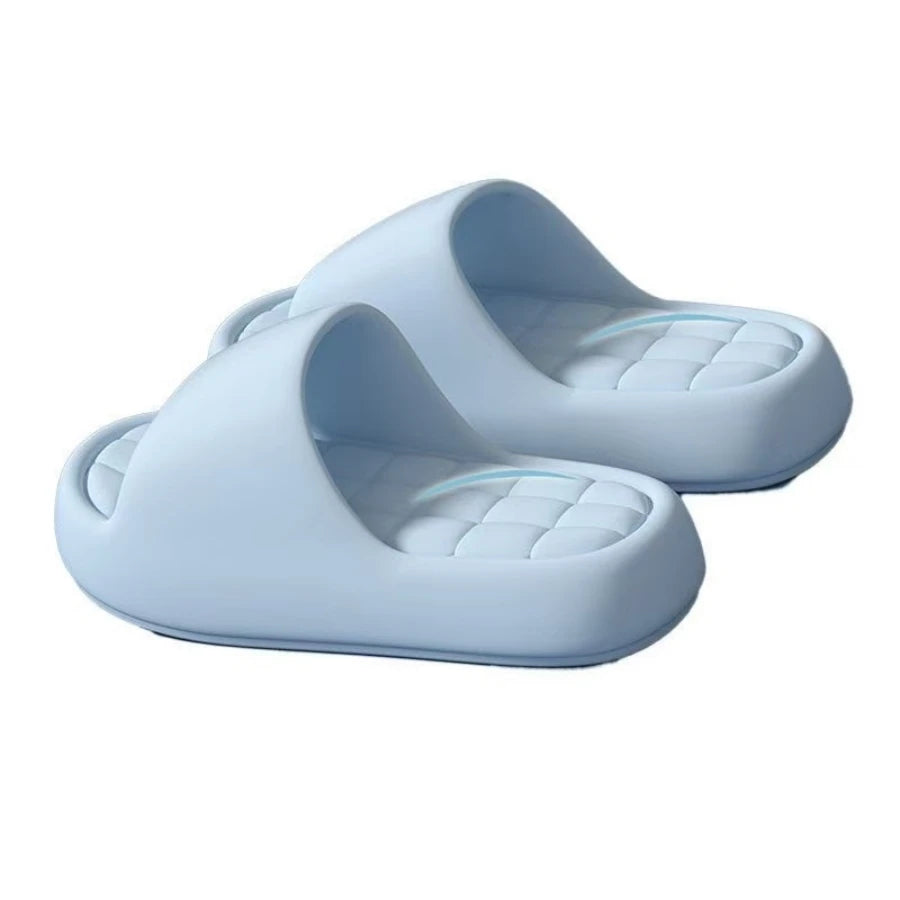 Women's Slippers Cool Summer Soft Sole Fashion Indoor Non Slip Open Toed Breathable House Comfy Men Bedroom Shoes