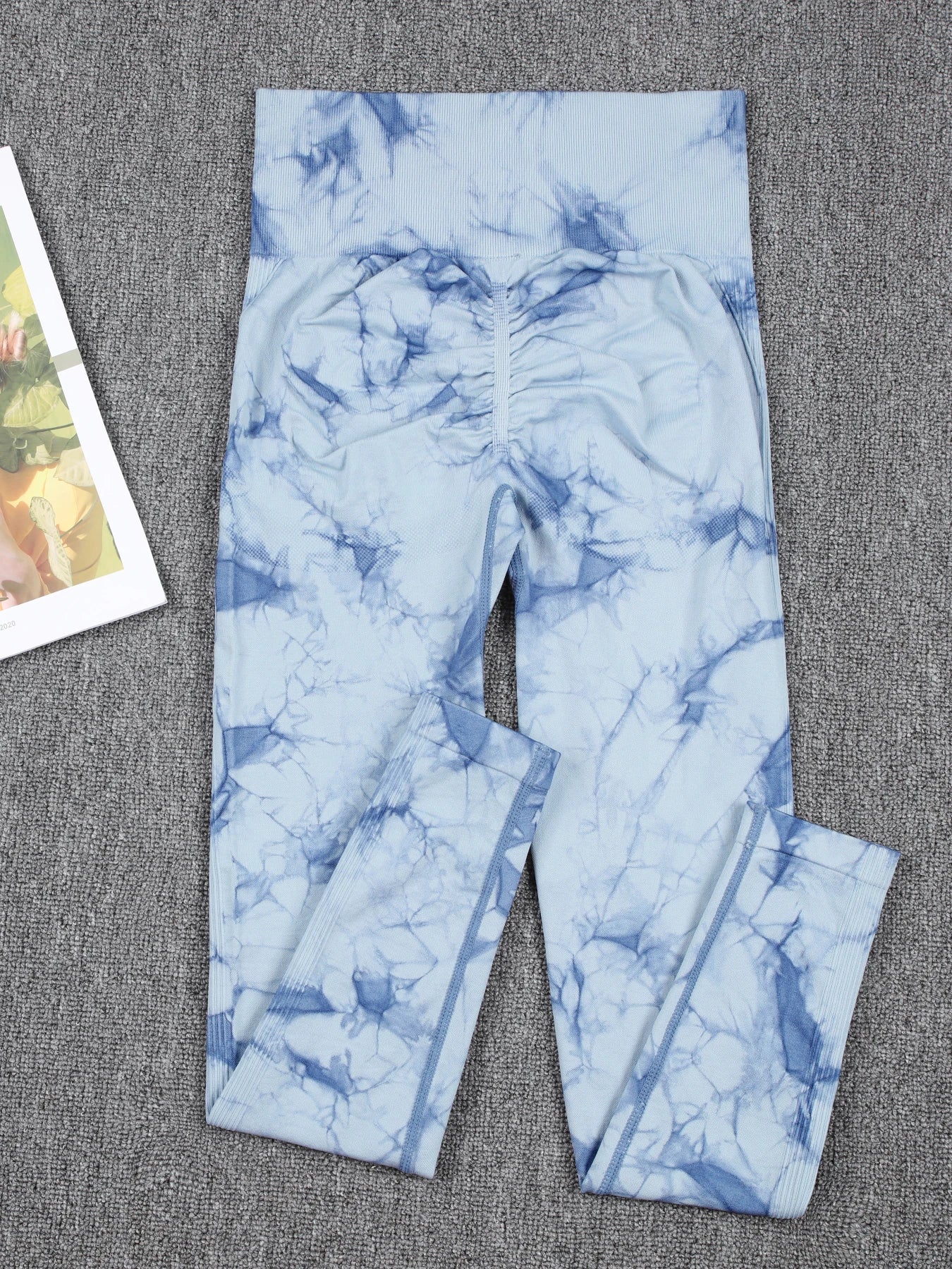Sexy Booty Lifting Tie Dye Leggins Womens Gym High Waist Outdoors Skinny Stretch High Waist Seamless  Leggings Women Fitness