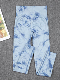 Sexy Booty Lifting Tie Dye Leggins Womens Gym High Waist Outdoors Skinny Stretch High Waist Seamless  Leggings Women Fitness