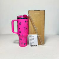 Stitch 40OZ stainless steel insulated cup 304 stainless steel insulated vacuum insulated car cup outdoor sports large capacity