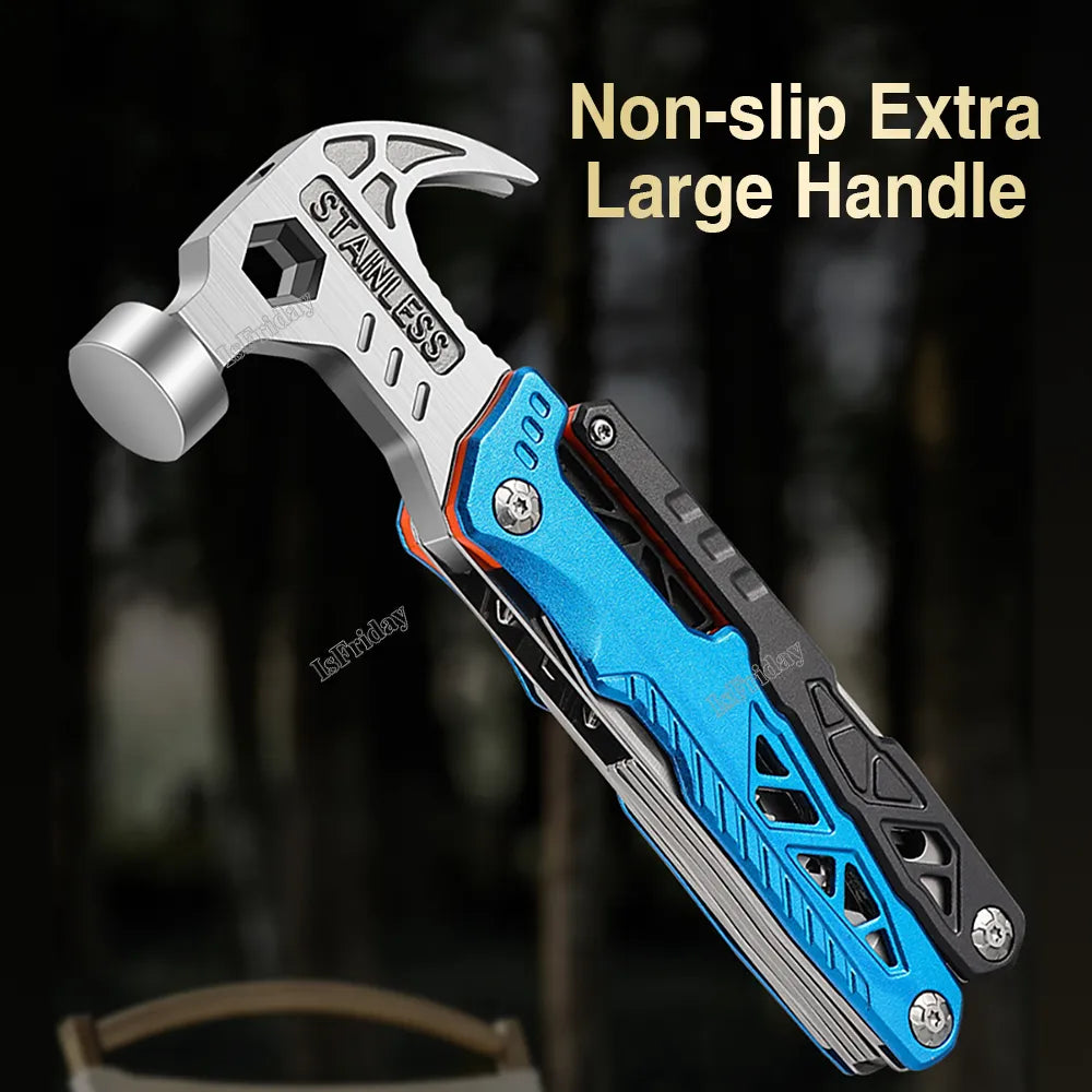 Multitool Claw Hammer Multifunctional Pliers Stainless Steel Tool Outdoor Survival Wire Cutter Camping Knife Wrench Hand Tools