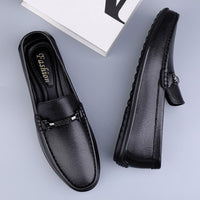 Fashion Mens Genuine Leather Shoes New Arrival Casual Shoes Business Men Slip-on Shoes All-Match Loafers Handmade Driving Flats