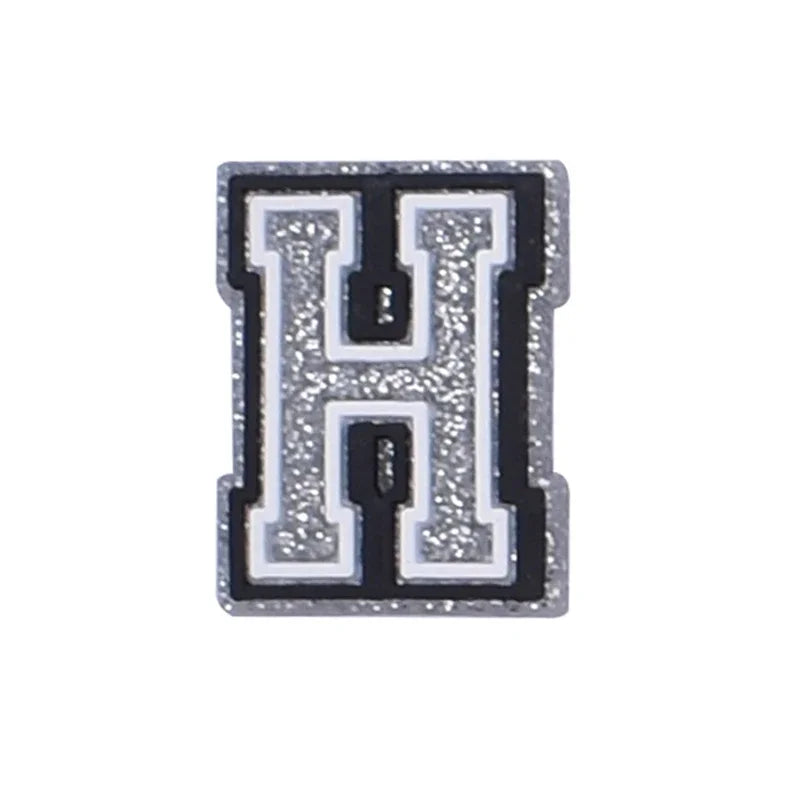 Hot Sale 1Pcs Letter Shoe Charms Decorations for Crocs Accessories Alphabet Pins Women Xmas Party Favors Gifts