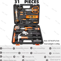 Professional Hand Tools Set Electrician Complete Car Maintenance Tool Box Kit Home Metal Carpentry Repairs Complete Toolbox