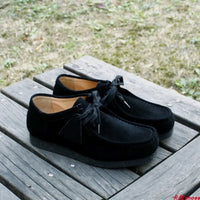 Careaymade-Hot Vintage Genuine Leather Casual big size Women's Shoes Lace-up Smoke Rubber sole Shoes Low Top Fashion Men's Shoes