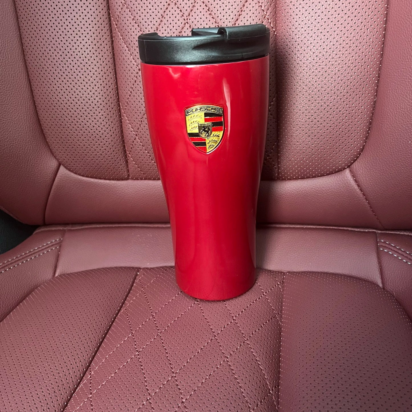 High end car stainless steel insulated cup powder pig metal gray hot and cold water cup 4S store glacier blue black
