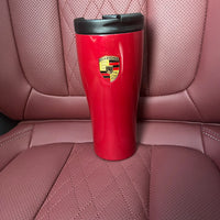 High end car stainless steel insulated cup powder pig metal gray hot and cold water cup 4S store glacier blue black