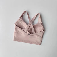 Women's High-Intensity Shock-proof All-in-one Sports Bra for Running Yoga Fitness Professional Huddle Top for All Seasons